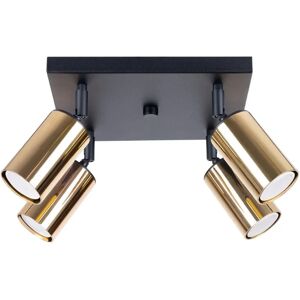 SOLLUX LIGHTING Winx 4 Black/Gold Ceiling Spotlight - Ceiling Spotlight SOLLUX LIGHTING Winx 4 Black/Gold Ceiling Spotlight - Ceiling Spotlight