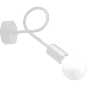 SOLLUX LIGHTING Weiße Loop Wandleuchte - Industrielles Design SOLLUX LIGHTING Weiße Loop Wandleuchte - Industrielles Design