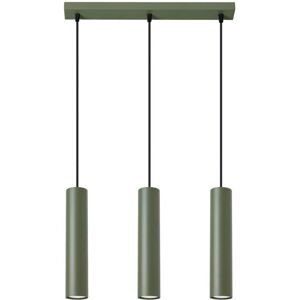 Lampa wisząca Sollux Lighting Lagos Loft Bar 3 Światła Oliwinowy Ziemisty - Lampa wisząca Lampa wisząca Sollux Lighting Lagos Loft Bar 3 Światła Oliwinowy Ziemisty - Lampa wisząca