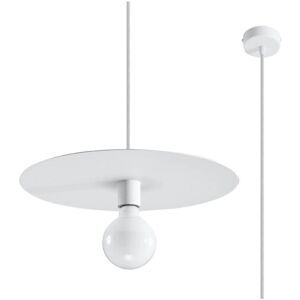 Lampe suspendue blanche Sollux Lighting Flavio E27 - Lampe de plafond - Publicité Lampe suspendue blanche Sollux Lighting Flavio E27 - Lampe de plafond - Publicité
