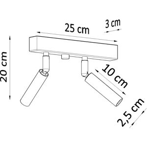 Sollux EYETECH Twin Spotlight Flush White - Ceiling Light Sollux EYETECH Twin Spotlight Flush White - Ceiling Light
