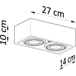 Sollux QUATRO Natural Wood Surface Downlight - Downlights Sollux QUATRO Natural Wood Surface Downlight - Downlights