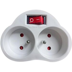 Maclean Mce31 - Multiprise avec Sécurité Enfant - 2 Prises, 230V 3680W - Publicité Maclean Mce31 - Multiprise avec Sécurité Enfant - 2 Prises, 230V 3680W - Publicité