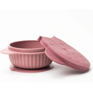 InnoGIO GIOfresh Ciotola in silicone con tappo Civetta Rosa - Set di ciotole per bambini InnoGIO GIOfresh Ciotola in silicone con tappo Civetta Rosa - Set di ciotole per bambini
