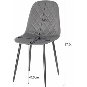 Viking Choice Zamatová jedálenská stolička ASTI - Verde oscuro - Silla de comedor Viking Choice Zamatová jedálenská stolička ASTI - Verde oscuro - Silla de comedor
