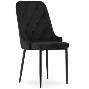 Viking Choice CAPRI Velvet Eetkamerstoel - 48x56x93cm - Zwart Viking Choice CAPRI Velvet Eetkamerstoel - 48x56x93cm - Zwart