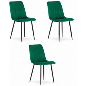 Leobert Model LAVA Fluwelen Eetkamerstoel - Groen Leobert Model LAVA Fluwelen Eetkamerstoel - Groen