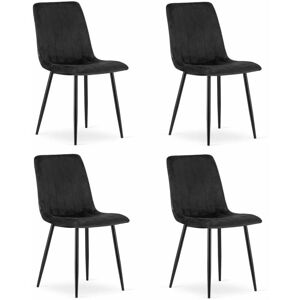 Silla LAVA de terciopelo - pack de 4 Silla LAVA de terciopelo - pack de 4