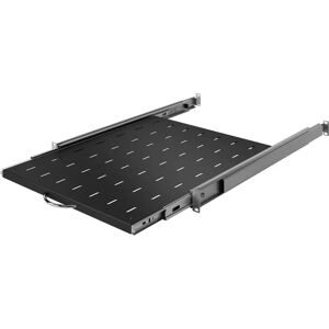 Półka rack Stalflex RSR19-1U-550B - 19 cali, 1U, głębokość 550mm, czarna Półka rack Stalflex RSR19-1U-550B - 19 cali, 1U, głębokość 550mm, czarna