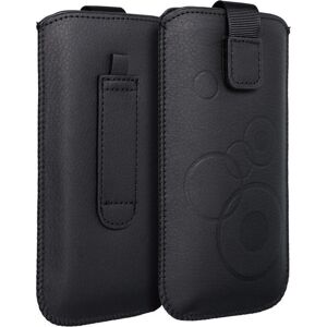Forcell Eco-Leder universelle Handyhülle - Schwarz - für Samsung, Xiaomi, Oppo, Realme Forcell Eco-Leder universelle Handyhülle - Schwarz - für Samsung, Xiaomi, Oppo, Realme