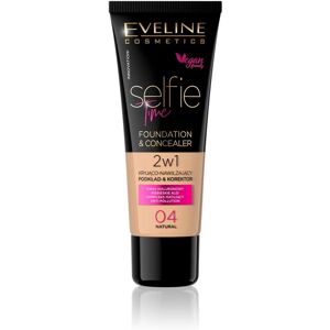 Eveline Cosmetics Selfie Time Foundation & Concealer - Natural - 30ml Eveline Cosmetics Selfie Time Foundation & Concealer - Natural - 30ml