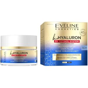 Eveline Cosmetics Bio Hyaluron 3x Retinol System - Crème nourrissante pour peau 60+ Eveline Cosmetics Bio Hyaluron 3x Retinol System - Crème nourrissante pour peau 60+