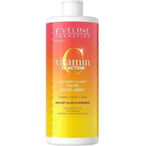 Eveline Cosmetics Vitamin C 3x Action Micellar Water - Brightening and Hydrating - 500 ml Eveline Cosmetics Vitamin C 3x Action Micellar Water - Brightening and Hydrating - 500 ml