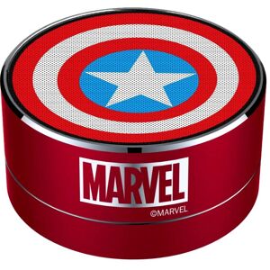 Caixa de som portátil sem fio Marvel Captain America - Compacta, Vermelha, 3W RMS - Alto-falante Caixa de som portátil sem fio Marvel Captain America - Compacta, Vermelha, 3W RMS - Alto-falante