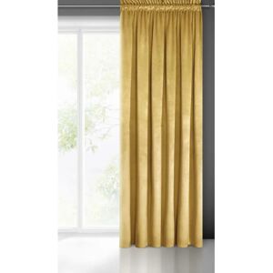Eurofirany Mustard Velvet Curtain - 140x300 cm - Curtain Eurofirany Mustard Velvet Curtain - 140x300 cm - Curtain