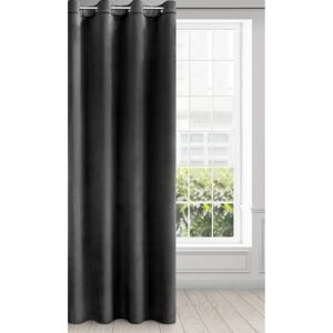 Eurofirany Melanie Velvet Curtain - Black - 140x250 cm Eurofirany Melanie Velvet Curtain - Black - 140x250 cm