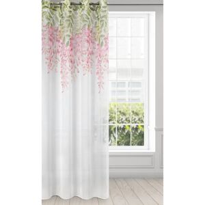 Julieta 140X250 White/Pink Curtain - Curtain Julieta 140X250 White/Pink Curtain - Curtain