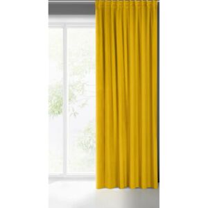 Eurofirany Mustard Velvet Curtain - 140x300 cm Eurofirany Mustard Velvet Curtain - 140x300 cm