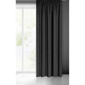 Eurofirany Black Velvet Curtain - 140x300 cm - Privacy Eurofirany Black Velvet Curtain - 140x300 cm - Privacy