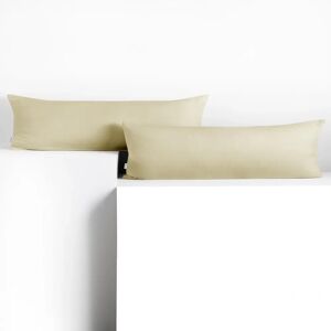 DecoKing Amber Beige Cotton Pillow Cover - 40x145cm Set of 2 DecoKing Amber Beige Cotton Pillow Cover - 40x145cm Set of 2
