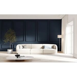 Micadoni Home Canapea 3 locuri din velur bej deschis - Canapea Micadoni Home Canapea 3 locuri din velur bej deschis - Canapea