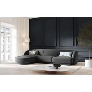 Micadoni Home Canapea de colț cu 4 locuri din velur - Canapea Micadoni Home Canapea de colț cu 4 locuri din velur - Canapea