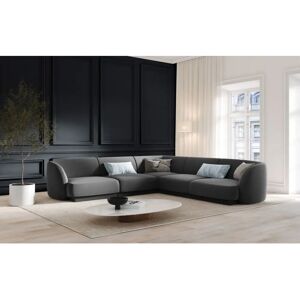 Micadoni Home Model 252x74x252cm Canapea colțar reversibilă din velur - Canapea Micadoni Home Model 252x74x252cm Canapea colțar reversibilă din velur - Canapea