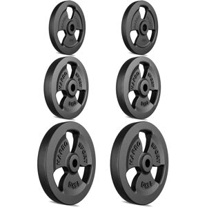 Ensemble de poids en fonte Tri-Grip - 60kg de Marbo Sport Ensemble de poids en fonte Tri-Grip - 60kg de Marbo Sport