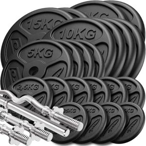 Set di Manubri Marbo Sport - Barrette Rinforzate e 173kg Set di Manubri Marbo Sport - Barrette Rinforzate e 173kg