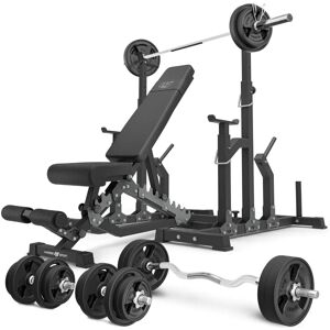 Set di allenamento doppio Marbo Sport - 113 kg con supporti Set di allenamento doppio Marbo Sport - 113 kg con supporti