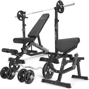 Set Palestra Marbo Sport MS33 2.0 - Panca doppia e 83kg di pesi Set Palestra Marbo Sport MS33 2.0 - Panca doppia e 83kg di pesi