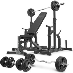Set Panca Regolabile Doppia Faccia 113kg - Marbo Sport Set Panca Regolabile Doppia Faccia 113kg - Marbo Sport