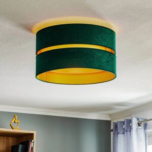 Euluna Duo Ceiling Light - Fabric, Green/Gold - Ø40cm Euluna Duo Ceiling Light - Fabric, Green/Gold - Ø40cm
