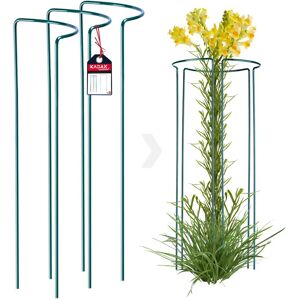 KADAX Garten Metallpflanzenstütze 115cm Klammer 3 Stück - Gartenstütze KADAX Garten Metallpflanzenstütze 115cm Klammer 3 Stück - Gartenstütze