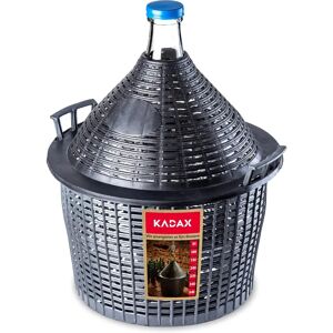 KADAX Balloon Bottle 10 l - Wine Bottle in a Basket with Screw Cap KADAX Balloon Bottle 10 l - Wine Bottle in a Basket with Screw Cap