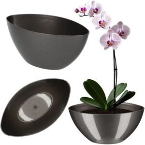 KADAX Graphit Ovaler Blumentopf - Elegantes Design KADAX Graphit Ovaler Blumentopf - Elegantes Design