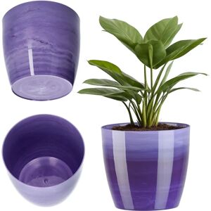 KADAX Purple Marble Flower Pot Cover 18cm - Flower Pot Cover KADAX Purple Marble Flower Pot Cover 18cm - Flower Pot Cover