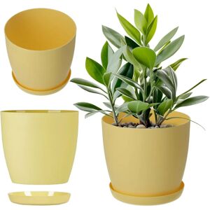 Vaso Giallo KADAX con Supporto - 30cm Decorazione Interna Vaso Giallo KADAX con Supporto - 30cm Decorazione Interna