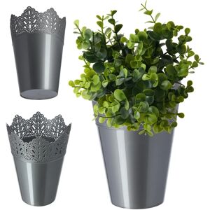 Kadax Flowerpot Cover - 16.5cm Gold High Support Plastic Kadax Flowerpot Cover - 16.5cm Gold High Support Plastic