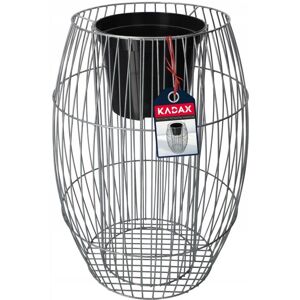 KADAX Jardinera de gavión de acero 87cm Galvanizado - Jardinera de gavión KADAX Jardinera de gavión de acero 87cm Galvanizado - Jardinera de gavión