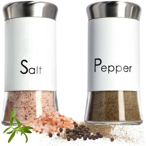 KADAX Stainless Steel Salt and Pepper Set - 150ml Containers KADAX Stainless Steel Salt and Pepper Set - 150ml Containers
