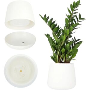 Kadax Biały 23cm doniczka z podpórką Kadax Biały 23cm doniczka z podpórką
