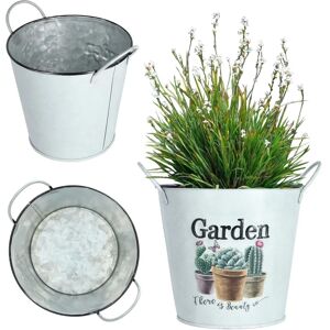 KADAX 14cm Metal Plant Pot - Vintage Garden Decor KADAX 14cm Metal Plant Pot - Vintage Garden Decor