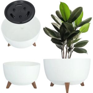 KADAX Flower Pot White - 40 cm Impact-Resistant Decorative Plant Container KADAX Flower Pot White - 40 cm Impact-Resistant Decorative Plant Container