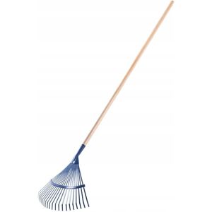 KADAX Rastrillo de acero, mango largo de madera, ajustable, 185 cm - Rastrillo para hojas de jardín KADAX Rastrillo de acero, mango largo de madera, ajustable, 185 cm - Rastrillo para hojas de jardín