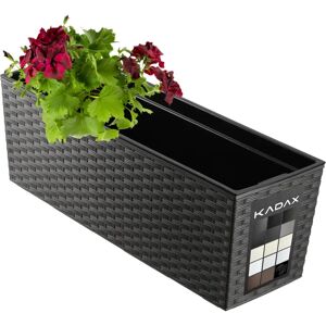 KADAX Flower Pot Balcony Box - Graphite - 19x56cm KADAX Flower Pot Balcony Box - Graphite - 19x56cm