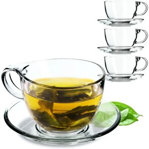 KADAX Coffee Cup with Saucer - 250ml Set of 4 KADAX Coffee Cup with Saucer - 250ml Set of 4