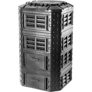 KADAX Black Modular Garden Composter - 1260L All-Weather KADAX Black Modular Garden Composter - 1260L All-Weather