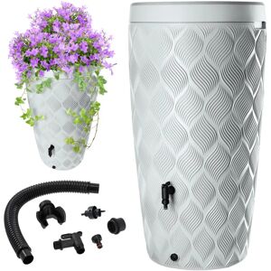 KADAX Regenwasser Behälter 240L mit Hahn und Pflanztopf - Wassertank KADAX Regenwasser Behälter 240L mit Hahn und Pflanztopf - Wassertank