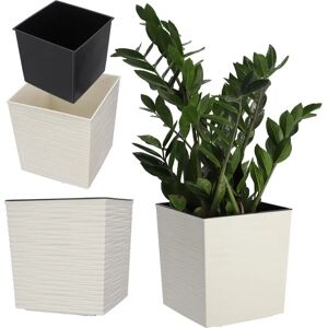 Maceta Kadax 40cm con Inserto - Elegante y Resistente Maceta Kadax 40cm con Inserto - Elegante y Resistente